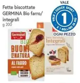 Famila Superstore Fette biscottate GERMINA Bio farro/integrali offerta