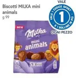 Famila Superstore Biscotti MILKA mini animals offerta