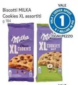 Famila Superstore Biscotti MILKA Cookies XL assortiti offerta
