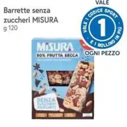 Famila Superstore Barrette senza zuccheri MISURA offerta