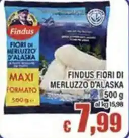 Top Supermercati Findus Fiori di merluzzo d'Alaska offerta