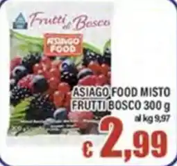 Top Supermercati Asiago Food Frutti Bosco offerta