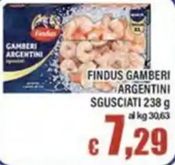 Top Supermercati Findus gamberi argentini offerta