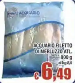 Top Supermercati Acquario filetto di merluzzo atl. offerta