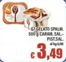 Top Supermercati G7 Gelato Spalm. Caram. Sal.- Pist.Sal. offerta