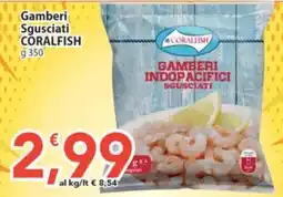 Sidis Gamberi sgusciati CoralFish offerta