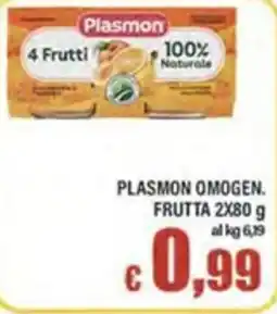 Top Supermercati Plasmon omogen. frutta offerta