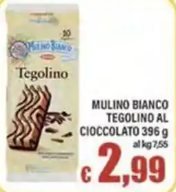 Top Supermercati Mulino Bianco Tegolino al cioccolato offerta
