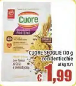 Top Supermercati Cuore seoglie ceci-lenticchie offerta