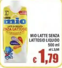 Top Supermercati Mio latte senza lattosio liquido offerta