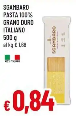 Galassia superstore Sgambaro pasta 100% grano duro italiano offerta