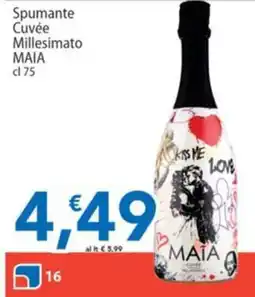 Sidis Spumante Cuvée Millesimato MAIA offerta