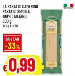 Galassia superstore La pasta di Camerino pasta di semola offerta