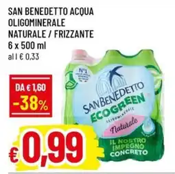 Galassia superstore San Benedetto acqua oligominerale naturale offerta