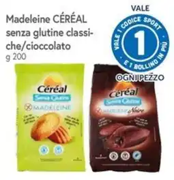 Famila Superstore Madeleine Céréal senza glutine classiche/cioccolato offerta