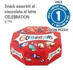 Famila Superstore Snack assortiti al cioccolato al latte Celebration offerta