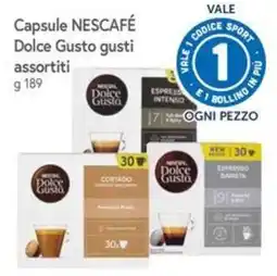Famila Superstore Capsule NESCAFÉ Dolce Gusto gusti assortiti offerta