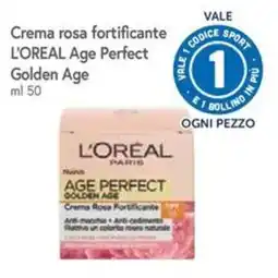 Famila Superstore Crema rosa fortificante L'OREAL Age Perfect Golden Age offerta