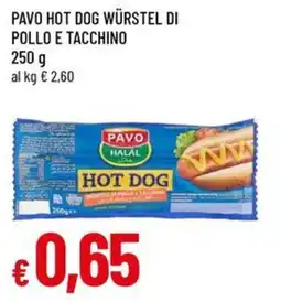 Galassia superstore Pavo hot dog würstel di pollo e tacchino offerta