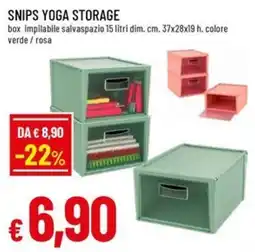 Galassia superstore Snips yoga storage box offerta