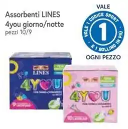 Famila Superstore Assorbenti LINES 4you giorno/notte offerta