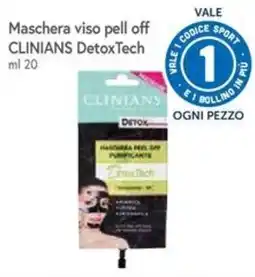 Famila Superstore Maschera viso peel off Clinians DetoxTech offerta