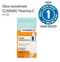 Famila Superstore Siero concentrato Clinians Vitamina C offerta