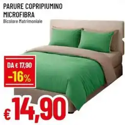 Galassia superstore Parure copripiumino microfibra bicolor matrimoniale offerta