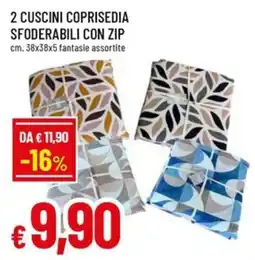 Galassia superstore Cuscini coprisedia sfoderabili con zip offerta