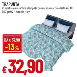 Galassia superstore Trapunta in morbida microfibra stampata casaxcasa matrimoniale offerta