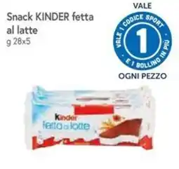 Famila Superstore Snack Kinder fetta al latte offerta