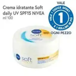 Famila Superstore Crema idratante Soft daily UV SPF15 NIVEA offerta