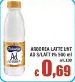 Top Supermercati Arborea latte UHT offerta