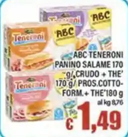 Top Supermercati ABC Teneroni Panino Salame offerta