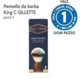 Famila Superstore Pennello da barba King C Gillette offerta