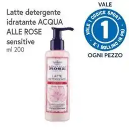 Famila Superstore Latte detergente idratante ACQUA ALLE ROSE sensitive offerta