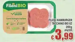 Top Supermercati Fileni hamburger tacchino bio offerta