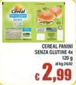 Top Supermercati Cereal panini senza glutine offerta