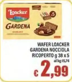 Top Supermercati Wafer Loacker Gardena Nocciola Ricoperto offerta