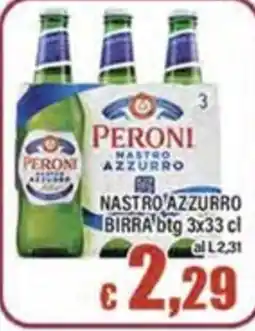 Top Supermercati Peroni Nastro Azzurro offerta