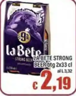 Top Supermercati La Bete strong beer offerta