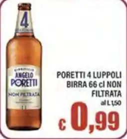 Top Supermercati Angelo Poretti birra offerta