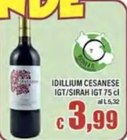 Top Supermercati Idillium Cesanese IGT/Sirah IGT offerta