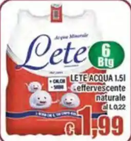 Top Supermercati Lete acqua minerale offerta