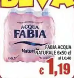 Top Supermercati Acqua Fabia Naturale offerta