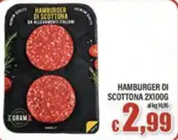 Top Supermercati Hamburger di scottona offerta