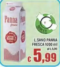 Top Supermercati Panna fresca L.Sano offerta