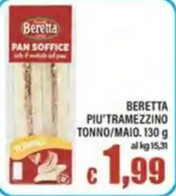 Top Supermercati Beretta piu'tramezzino tonno/maio offerta