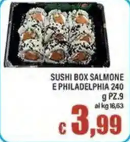 Top Supermercati Sushi box salmone e philadelphia offerta