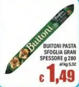 Top Supermercati Buittoni pasta sfoglia gran spessore offerta